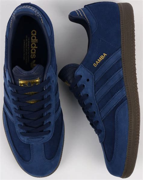 adidas samba blauwe veters